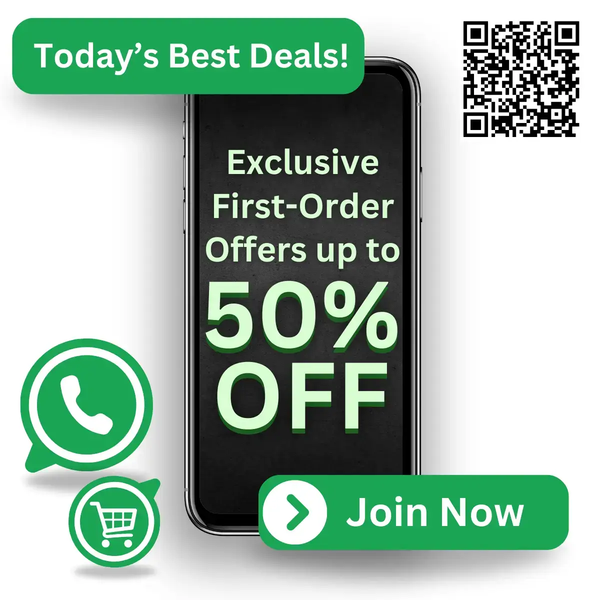 First Order Discount - 50% off First Purchase