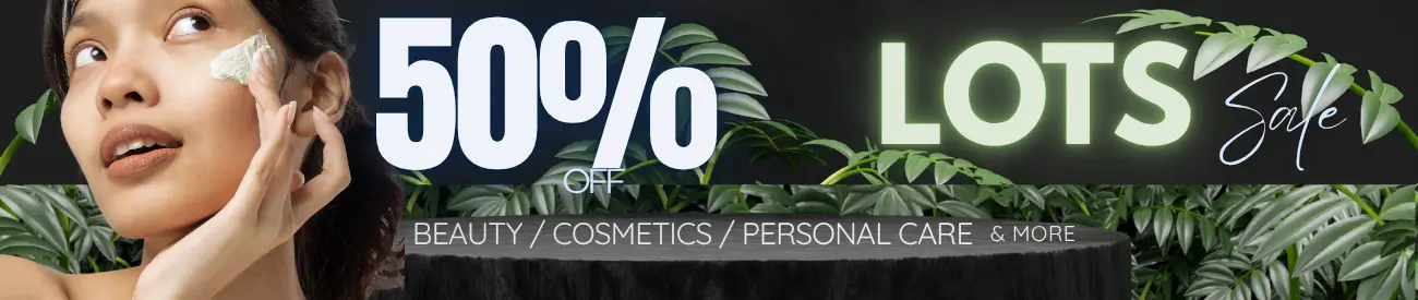 50% OFF LOTS SALE. Stock Now Lots of Beauty & Cosmetics, Personal Care & More. All Top High Quality Brands.